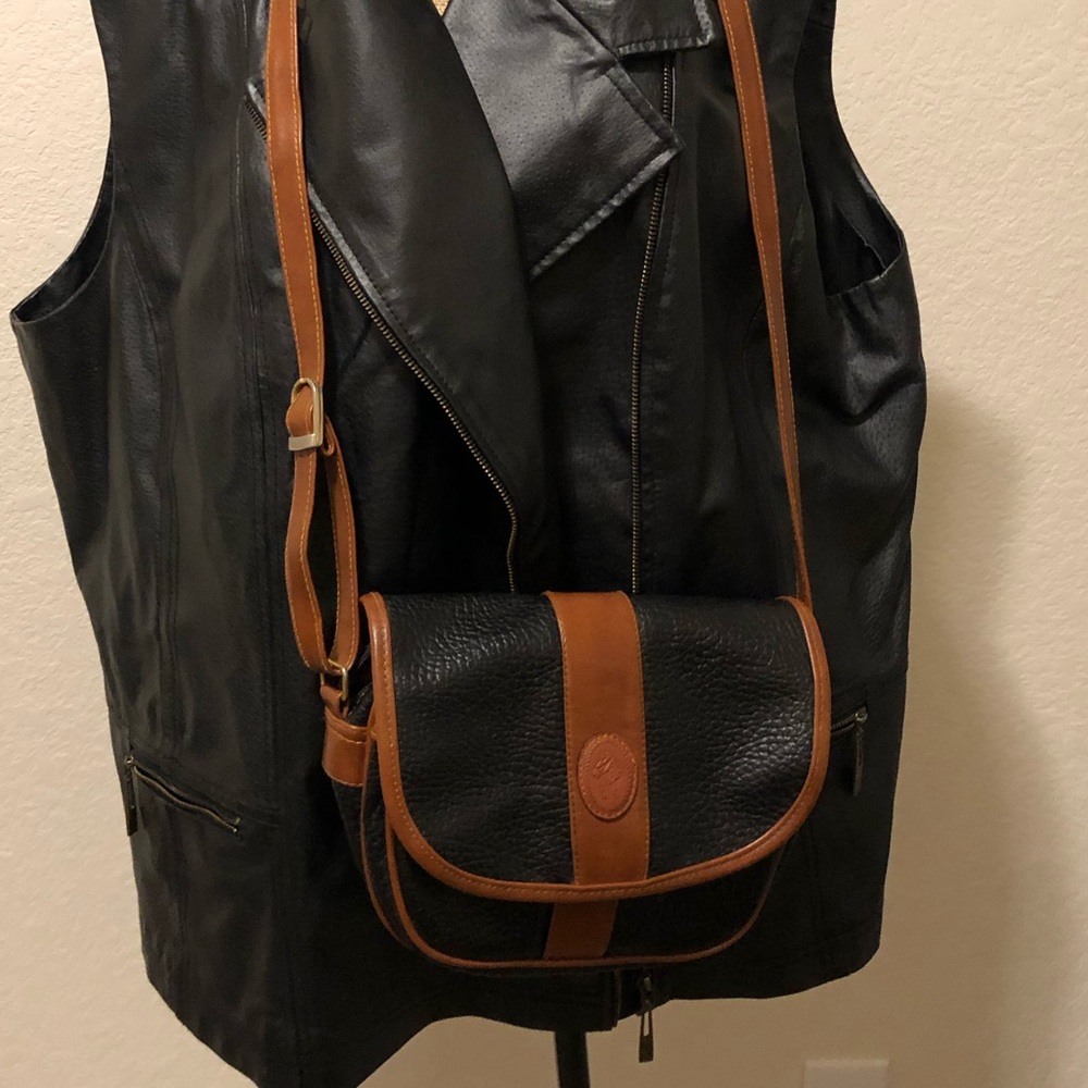 Vintage MC Leather Crossbody Purse